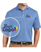 Sport-Tek S/S Dri-Mesh Custom Golf Shirt, color: Blueberry