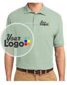 Port Authority S/S Silk-Touch Custom Golf Shirt, color: Mint Green
