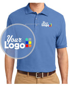 Port Authority S/S Silk-Touch Custom Golf Shirt, color: Ultramarine Blue