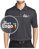 Port Authority S/S Fine Jacquard Custom Golf Shirt, color: Grey Smoke