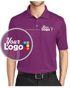 Port Authority S/S Fine Jacquard Custom Golf Shirt, color: Violet Purple