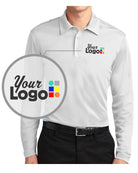 Port Authority L/S Silk Touch Custom Golf Shirt, color: White