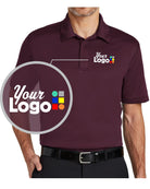 Port Authority S/S Silk Touch Custom Golf Shirt, color: Maroon