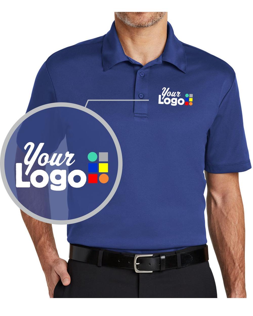 Port Authority S/S Silk Touch Custom Golf Shirt, color: Royal