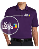 Port Authority S/S Silk Touch Performance Custom Golf Shirt, color: Bright Purple