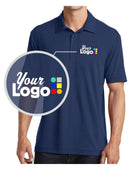 Port Authority S/S Cotton-Touch Performance Custom Golf Shirt, color: Estate Blue