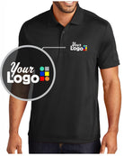 Port Authority S/S Diamond Jacquard Custom Golf Shirt, color: Black