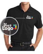 Port Authority S/S DryZone Grid Custom Golf Shirt, color: Black