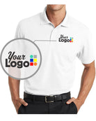 Port Authority S/S DryZone Grid Custom Golf Shirt, color: White