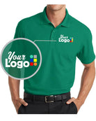 Port Authority S/S DryZone Grid Custom Golf Shirt, color: Jewel Green