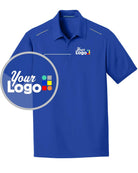 Port Authority S/S Pinpoint Mesh Custom Golf Shirt, color: True Royal