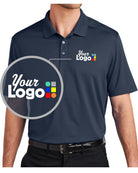 Port Authority S/S City Stretch Flat Custom Golf Shirt, color: River Blue Navy