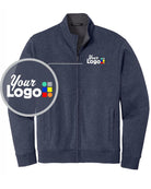 Port Authority Interlock Full-Zip Custom Jacket, color: Estate Blue Heather