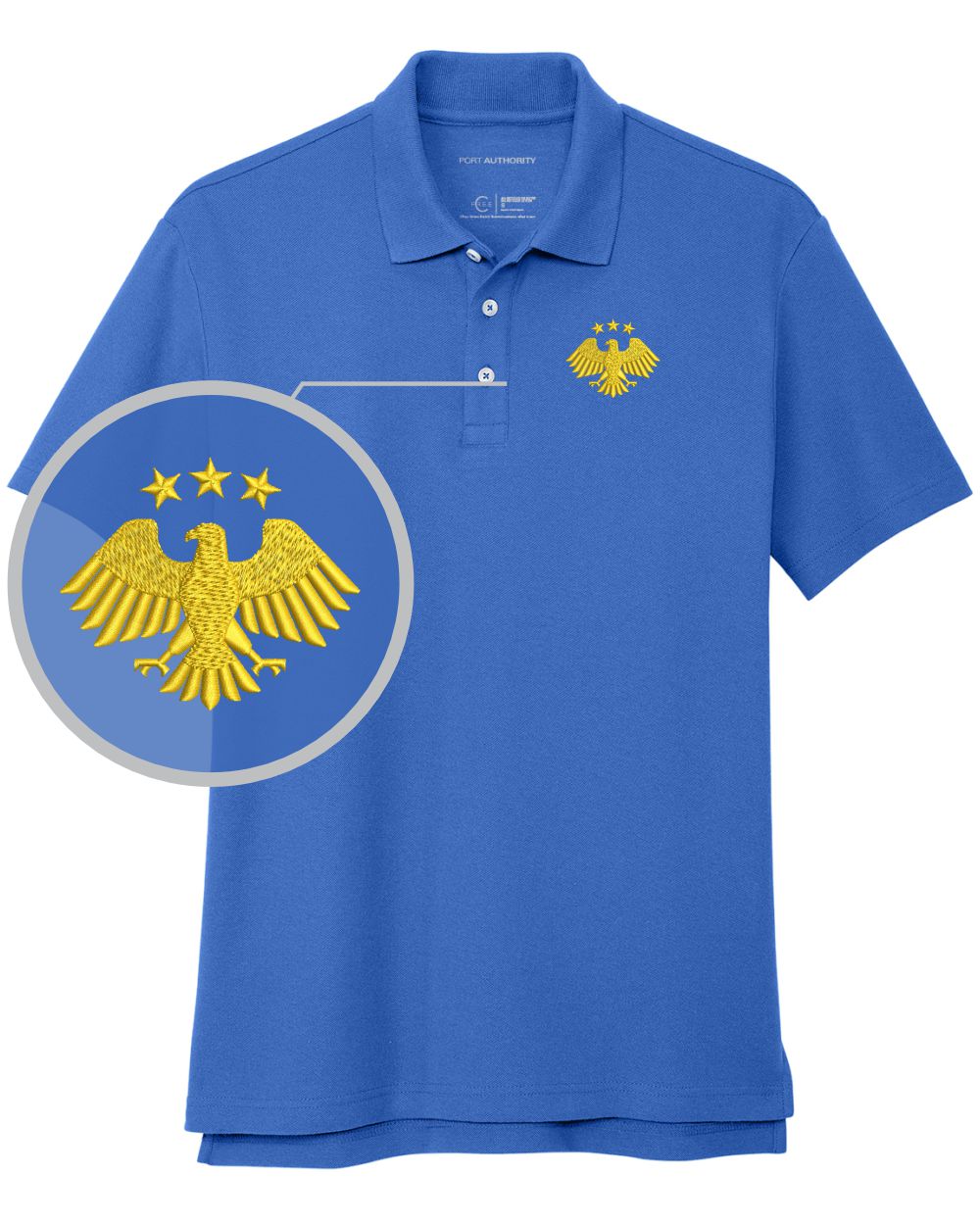Port Authority S/S Honoring Syria's Second Independence Golf Shirt, color: True Blue