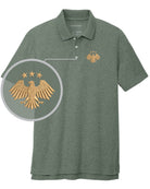 Port Authority S/S C-Free Blend Syria's New Eagle Golf Shirt, color: Dark Green Heather