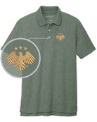 Port Authority S/S C-Free Blend Syria's New Eagle Golf Shirt, color: Dark Green Heather