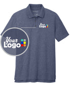 Port Authority S/S C-Free Cotton Blend Pique Custom Golf Shirt, color: Navy Heather