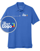 Port Authority S/S C-Free Cotton Blend Pique Custom Golf Shirt, color: True Blue