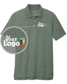 Port Authority S/S C-Free Cotton Blend Pique Custom Golf Shirt, color: Dark Green Heather