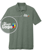 Port Authority S/S C-Free Cotton Blend Pique Custom Golf Shirt, color: Dark Green Heather