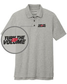 Port Authority S/S C-Free Blend Turn The Volume Up Golf Shirt, color: Deep Smoke Heather