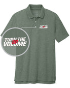 Port Authority S/S C-Free Blend Turn The Volume Up Golf Shirt, color: Dark Green Heather