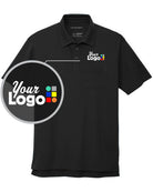 Port Authority S/S C-Free Cotton Blend Pique Pocket Custom Golf Shirt, color: Black