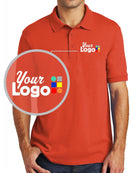 Port & Company S/S Core Blend Custom Golf Shirt, color: Orange