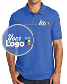 Port & Company S/S Core Blend Custom Golf Shirt, color: Royal
