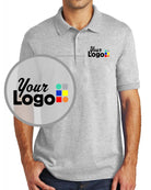 Port & Company S/S Core Blend Custom Golf Shirt, color: Ash