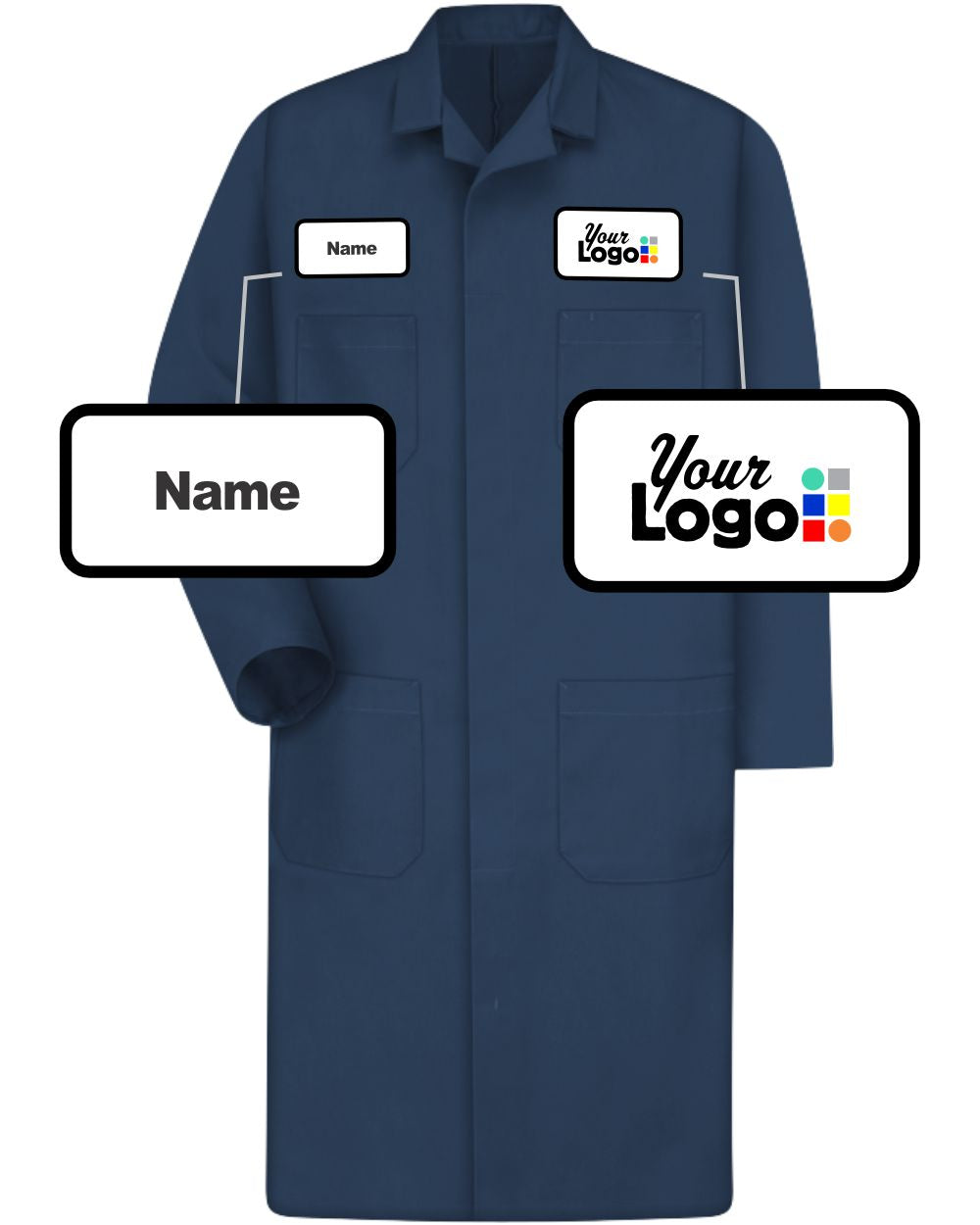 RedKap Pro Custom Shop Coat, color: Navy