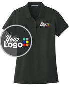 Port Authority S/S Core Classic Pique Custom Golf Shirt, color: Deep Black