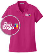 Port Authority S/S Core Classic Pique Custom Golf Shirt, color: Pink Azalea