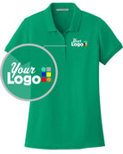 Port Authority S/S Core Classic Pique Custom Golf Shirt, color: Bright Kelly Green