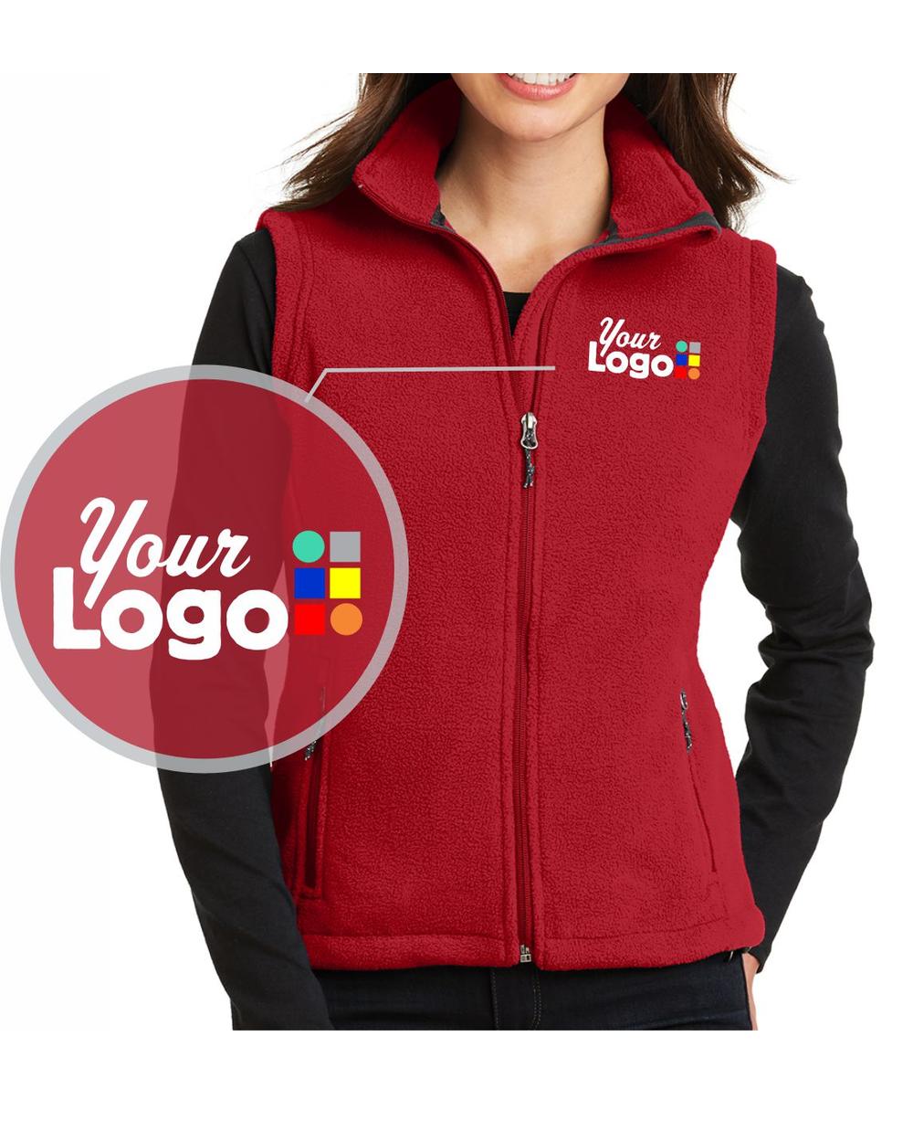 Port Authority Value-Fleece Custom Vest, color: True Red