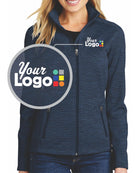 Port Authority Digi-Stripe Fleece Custom Jacket, color: Navy