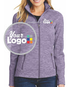 Port Authority Digi-Stripe Fleece Custom Jacket, color: Purple
