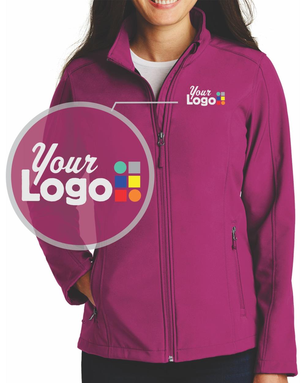 Port Authority Value Soft-Shell Custom Jacket, color: Very Berry