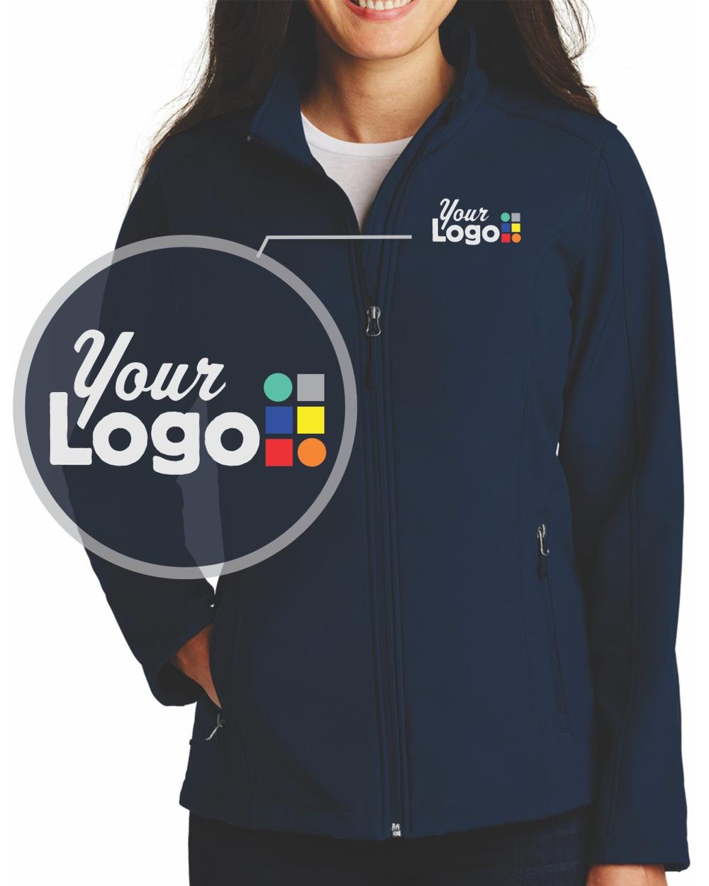 Port Authority Value Soft-Shell Custom Jacket, color: Dress Blue Navy