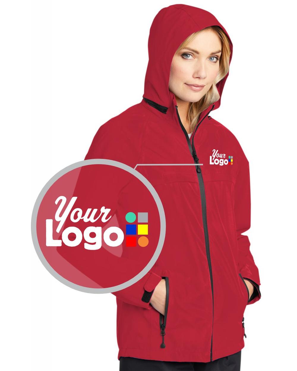 Port Authority Torrent WaterProof Custom Jacket, color: Engine Red