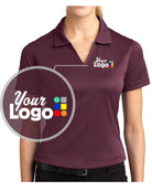 Sport-Tek S/S Dri-Mesh Custom Golf Shirt, color: Maroon