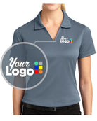 Sport-Tek S/S Dri-Mesh Custom Golf Shirt, color: Steel