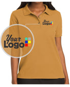 Port Authority S/S Silk-Touch Custom Golf Shirt, color: Gold