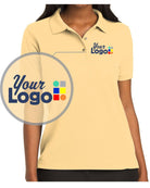 Port Authority S/S Silk-Touch Custom Golf Shirt, color: Banana