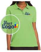 Port Authority S/S Silk-Touch Custom Golf Shirt, color: Lime