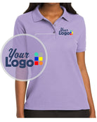 Port Authority S/S Silk-Touch Custom Golf Shirt, color: Bright Lavender
