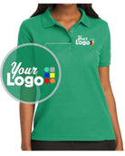 Port Authority S/S Silk-Touch Custom Golf Shirt, color: Court Green