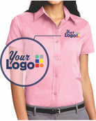 Port Authority S/S Easy Care Custom Shirt, color: Light Pink