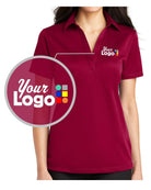 Port Authority S/S Silk Touch Custom Golf Shirt, color: Red