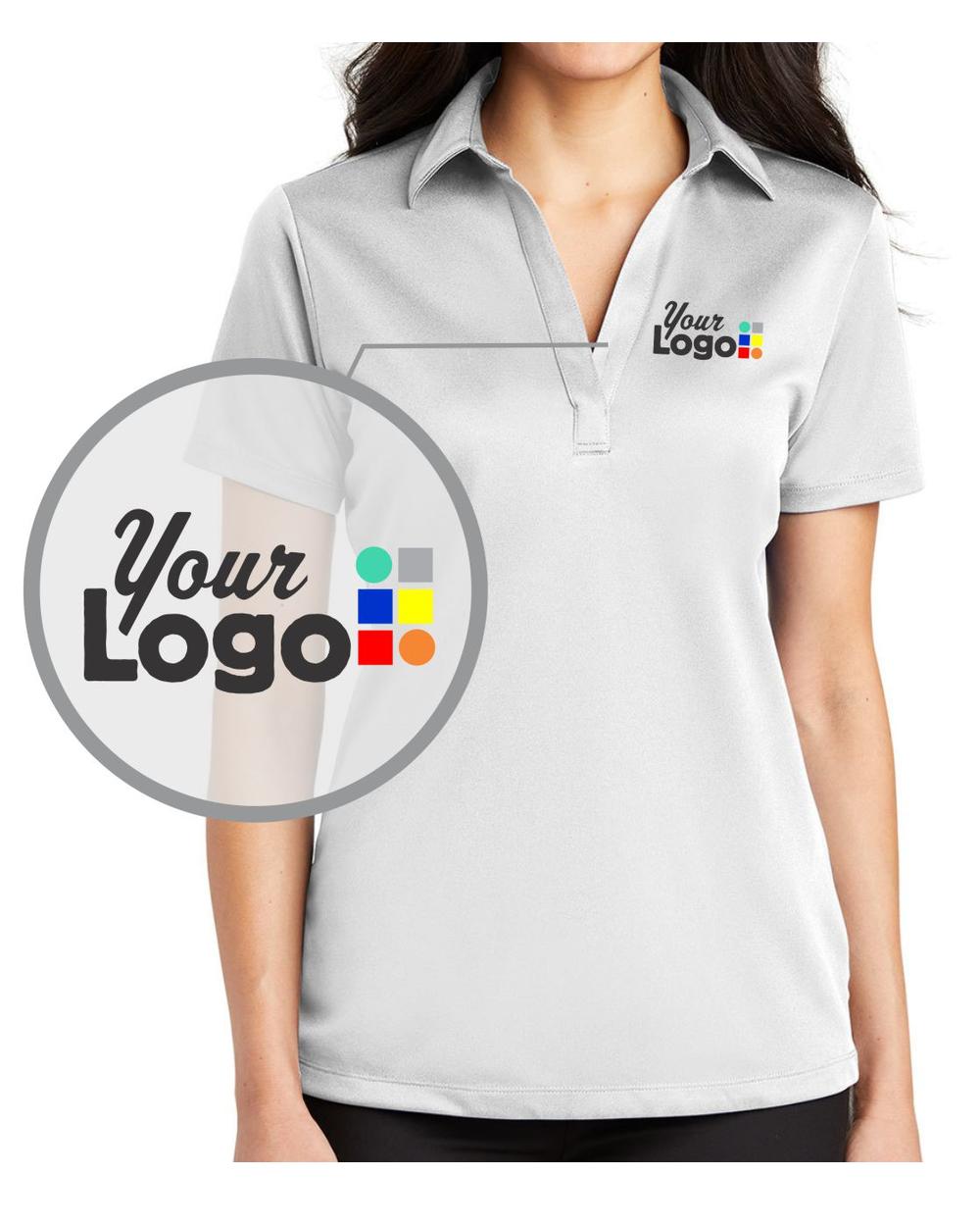 Port Authority S/S Silk Touch Custom Golf Shirt, color: White